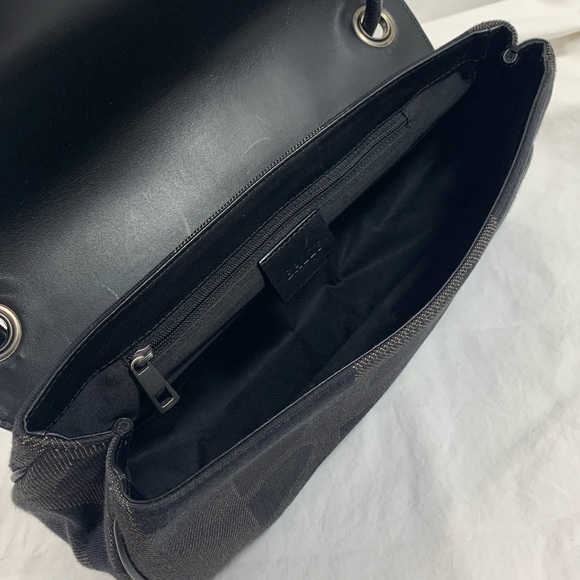 Genuine vintage BALLY black signature canvas and leather shoulder bag purse - Picture 13 of 15